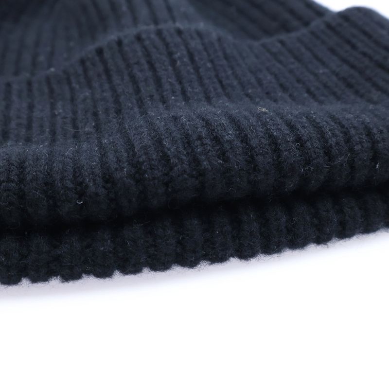 Louis Vuitton Beanie Knit Cap Hat Black Cashmere Mp3246