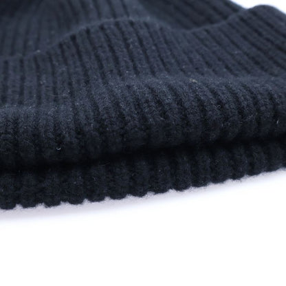 Louis Vuitton Beanie Knit Cap Hat Black Cashmere Mp3246