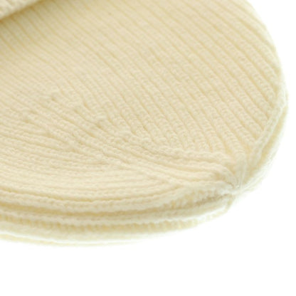 Louis Vuitton Bonnet LV Headline Beanie Logo Embroidery Knit Hat Cream Ivory