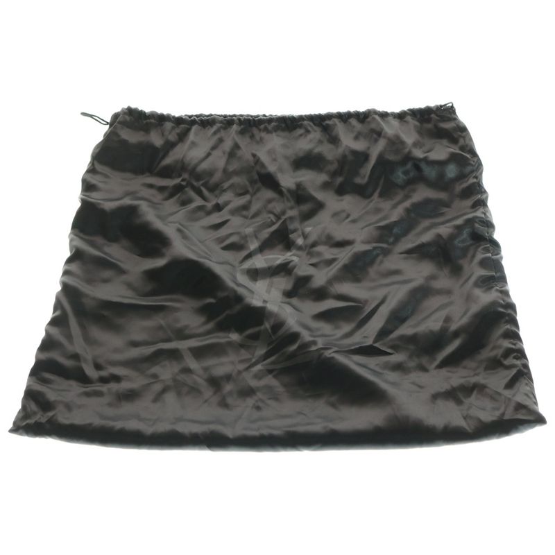 YVES Saint Laurent Muse Toe Handbag Black Leather 229680 Silver Hardware