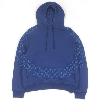 Louis Vuitton 22AW Monogram Pullover Hoodie Blue XS Made In Italy