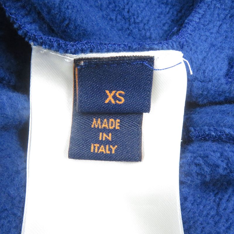 Louis Vuitton 22AW Monogram Pullover Hoodie Blue XS Made In Italy