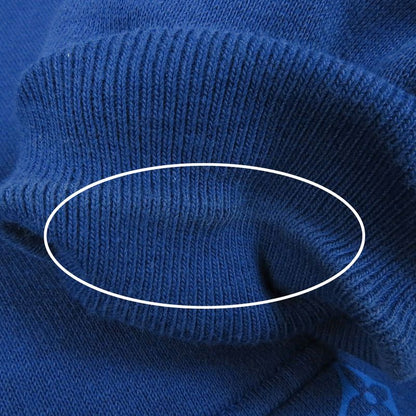 Louis Vuitton 22AW Monogram Pullover Hoodie Blue XS Made In Italy