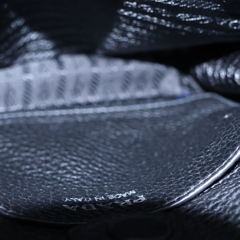 Prada Vitterodino Soft Leather Mini Shoulder Bag Black Leather 1bh191