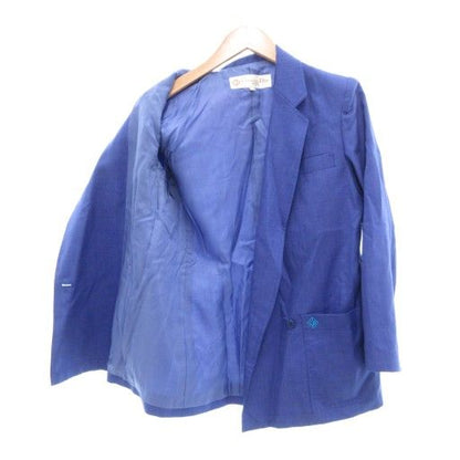 Christian DIOR Sports Vintage Set Up Double Jacket Skirt Linen Blend M Blue UO