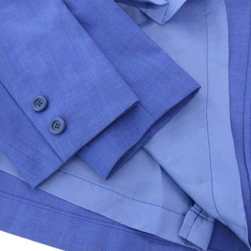 Christian DIOR Sports Vintage Set Up Double Jacket Skirt Linen Blend M Blue UO