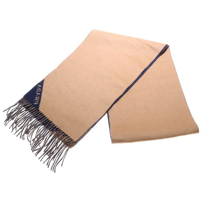 Prada Two Tone Color Cashmere Scarf Stole 2fs055 Navy/beige