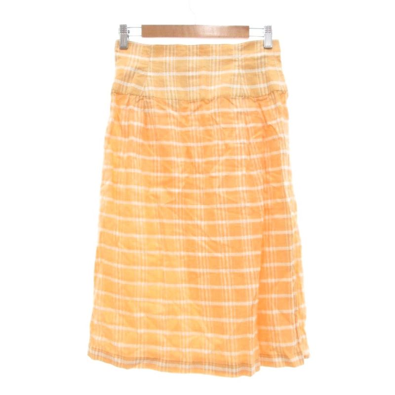 Christian DIOR Sports Vintage Set Up Shirt Jacket Skirt Linen Blend Checked M