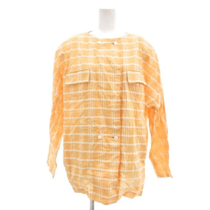 Christian DIOR Sports Vintage Set Up Shirt Jacket Skirt Linen Blend Checked M