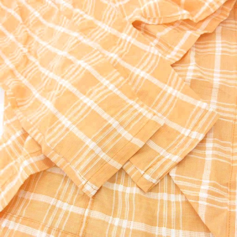 Christian DIOR Sports Vintage Set Up Shirt Jacket Skirt Linen Blend Checked M