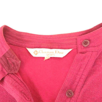 Christian DIOR Sports Vintage Shirt Blouse Long Sleeves M Red UO - GY18