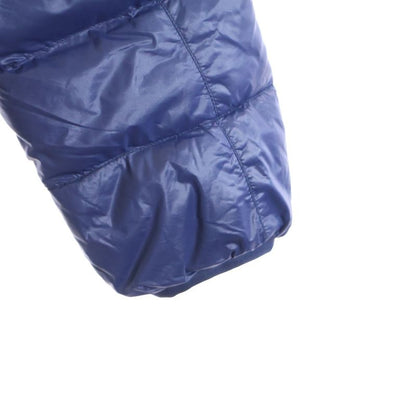 Prada 14AW Triangle Logo Plate Packable Stand Collar Zip-up Down Jacket Blue