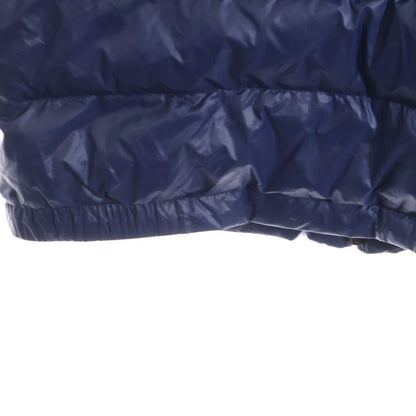 Prada 14AW Triangle Logo Plate Packable Stand Collar Zip-up Down Jacket Blue