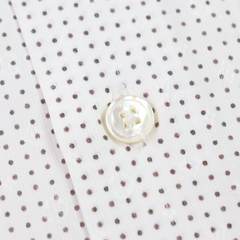 Louis Vuitton LV Logo Embroidery Shadow Monogram Shell Button Long