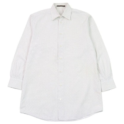 Louis Vuitton LV Logo Embroidery Shadow Monogram Shell Button Long