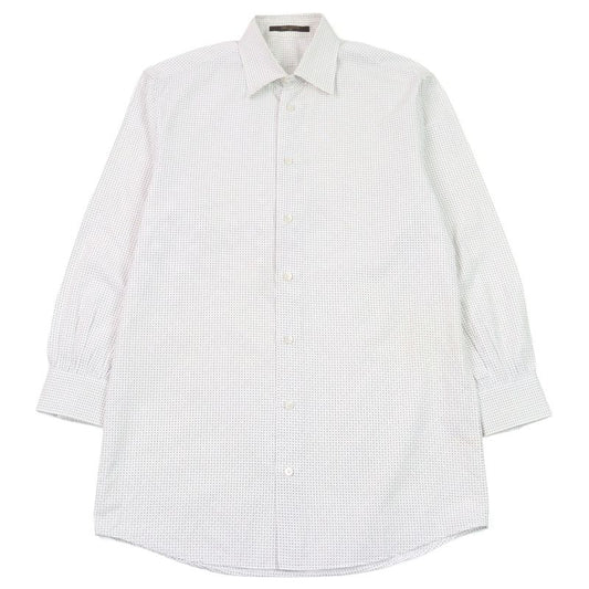 Louis Vuitton LV Logo Embroidery Shadow Monogram Shell Button Long