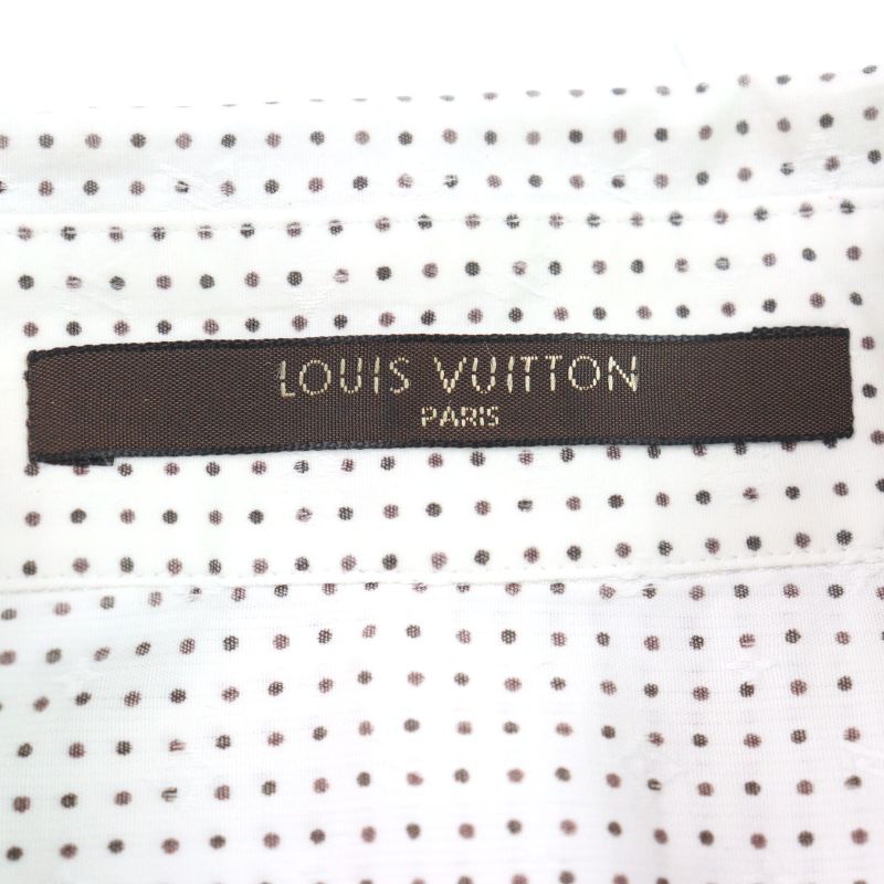 Louis Vuitton LV Logo Embroidery Shadow Monogram Shell Button Long