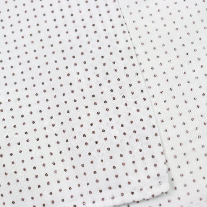 Louis Vuitton LV Logo Embroidery Shadow Monogram Shell Button Long