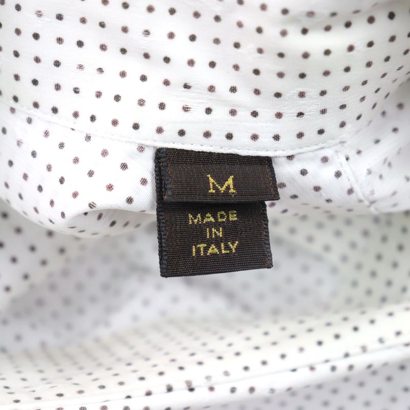 Louis Vuitton LV Logo Embroidery Shadow Monogram Shell Button Long