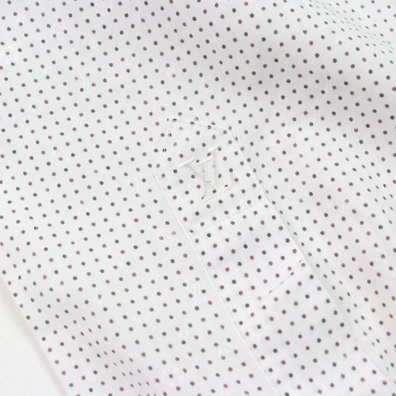 Louis Vuitton LV Logo Embroidery Shadow Monogram Shell Button Long