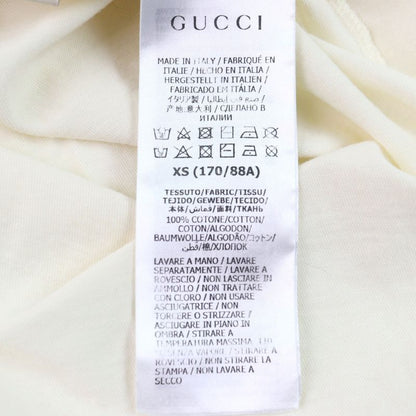 Gucci 493117 100% Cotton Interlocking G Logo Print Crew Neck Short Sleeve