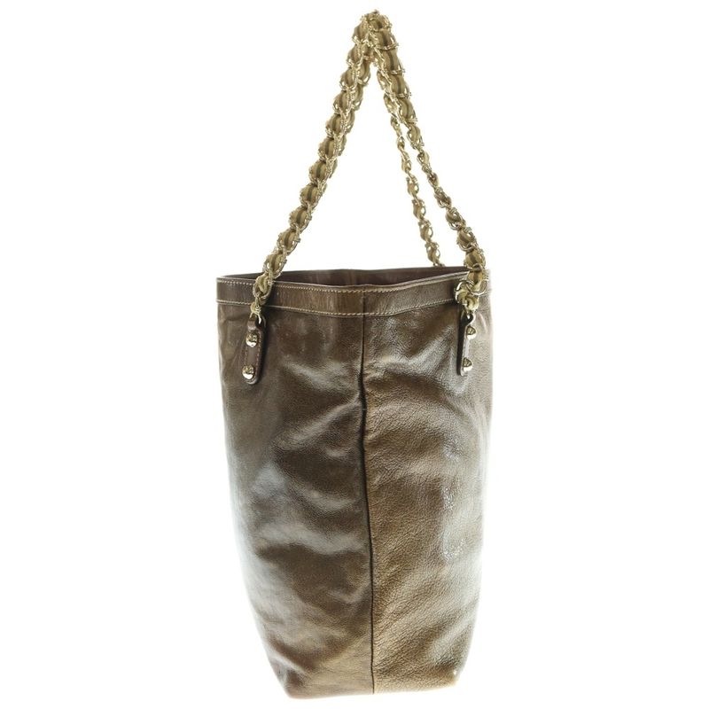 Gucci Horsebit Chain Tote Handbag Brown Leather 154980 Gold Hardware