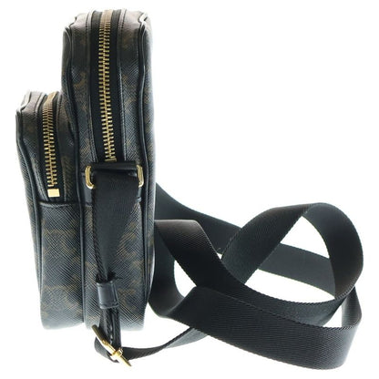 Celine Triomphe Mini Pocket Messenger Bag Shoulder Bag Mini Bag Black And Brown