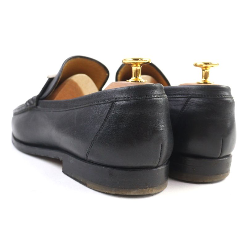 Hermes Vintage Constance Leather U-tip Penny Shoes With H Logo