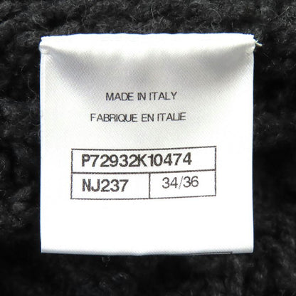 CHANEL P72932 100% Cashmere Coco Mark Bijoux Button Low Gauge Knit Cardigan