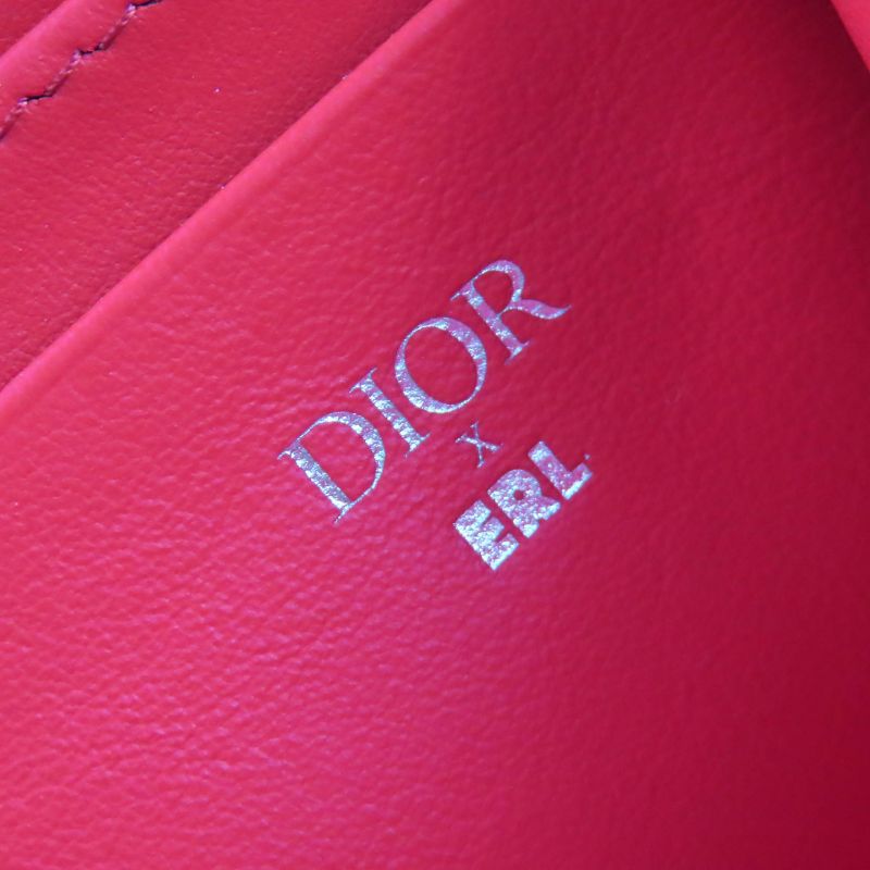 DIOR Christian DIOR 2esbc119ray Leather Use Oblique Quilted Bunny Messenger Bag Shoulder Bag