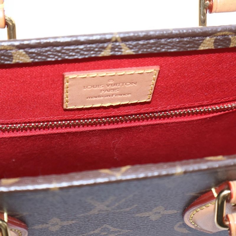 Louis Vuitton Monogram Sac Pla BB 2WAY Bag Handbag Tote Bag Shoulder Bag Brown