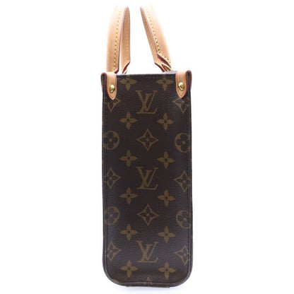 Louis Vuitton Monogram Sac Pla BB 2WAY Bag Handbag Tote Bag Shoulder Bag Brown
