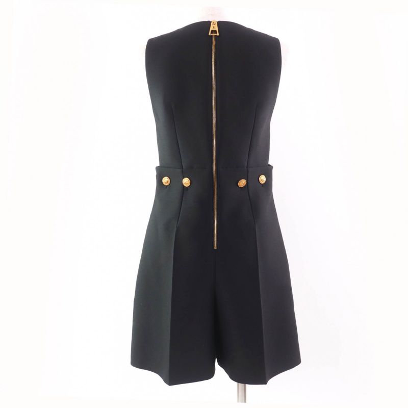 Louis Vuitton Mikado Playsuit Wool Silk Blend 2023 1abcwk Overalls 34 Regular