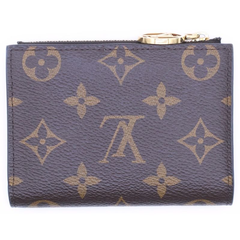 Louis Vuitton Monogram Portefeuille Lisa Blue Olympe Leather Compact Wallet