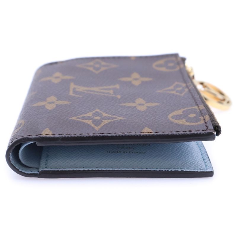 Louis Vuitton Monogram Portefeuille Lisa Blue Olympe Leather Compact Wallet