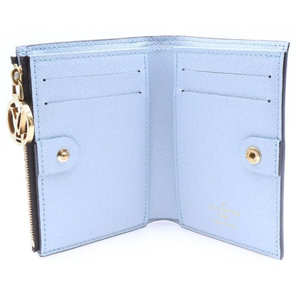 Louis Vuitton Monogram Portefeuille Lisa Blue Olympe Leather Compact Wallet