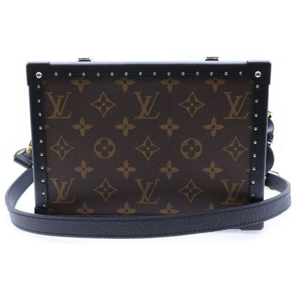 Louis Vuitton Monogram Macassar Clutch Box Shoulder Bag Mini Bag Brown X Black