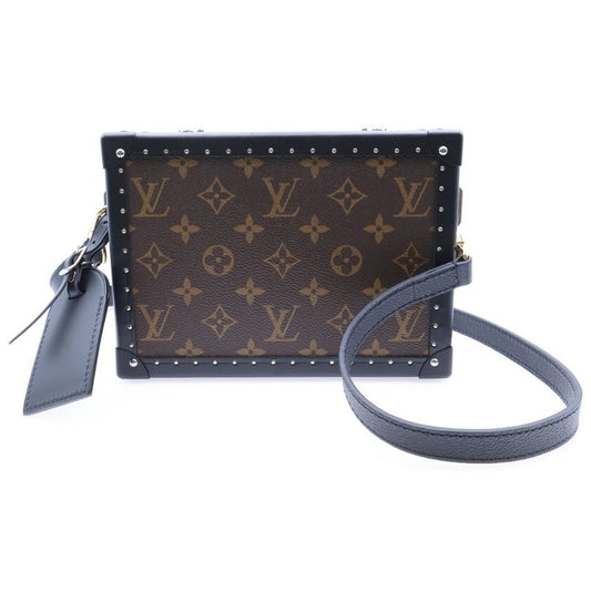Louis Vuitton Monogram Macassar Clutch Box Shoulder Bag Mini Bag Brown X Black