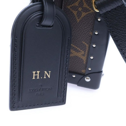 Louis Vuitton Monogram Macassar Clutch Box Shoulder Bag Mini Bag Brown X Black