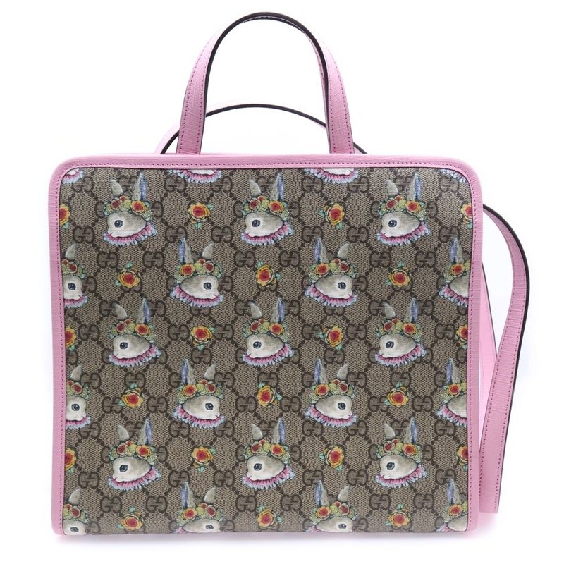 Gucci GG Supreme Childrens Yuko Higuchi 2way Bag Handbag Shoulder Bag Tote Bag