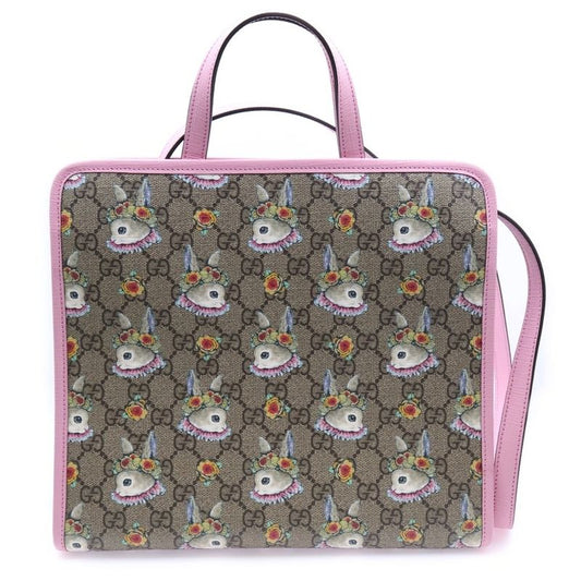 Gucci GG Supreme Childrens Yuko Higuchi 2way Bag Handbag Shoulder Bag Tote Bag