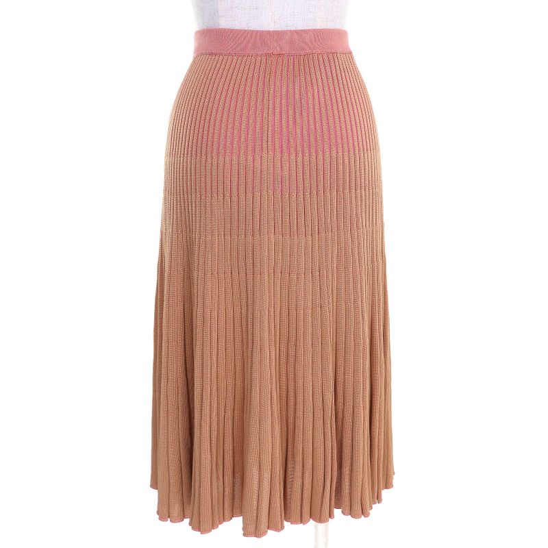 Gucci 2022 707738 Lovelight Long Pleated Skirt Pinkish XS With Hangers