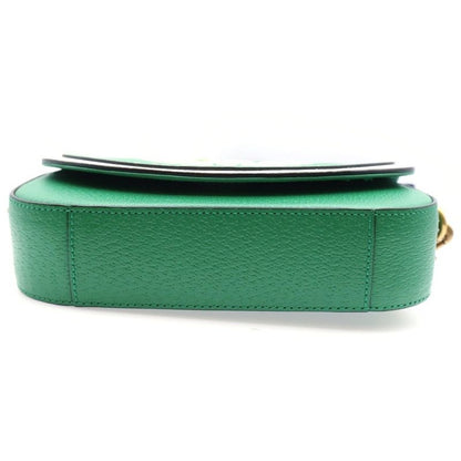 Gucci X Adidas Trefoil Embossed Logo Leather Webline Shoulder Bag Gold Hardware