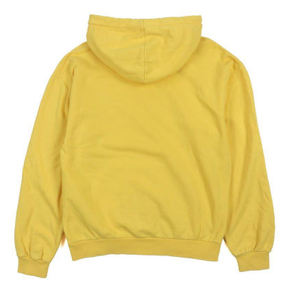 Celine 2y695670q 100% Cotton Logo Print Studded Pullover Hoodie Yellow M Made