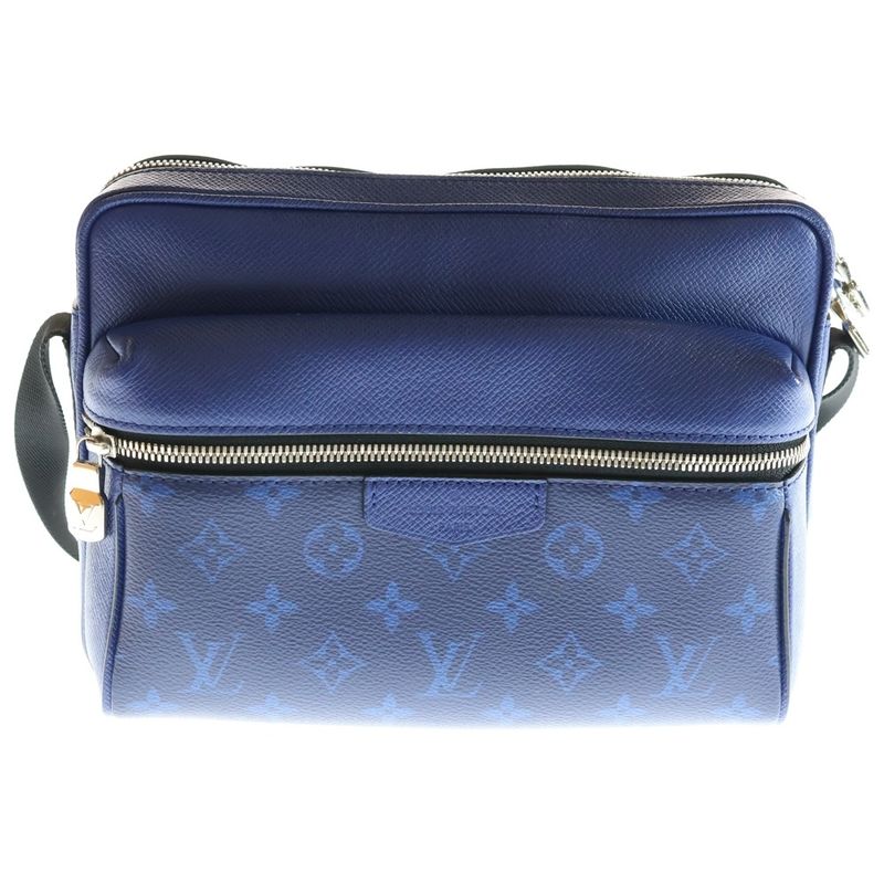Louis Vuitton Taiga Lama Outdoor Messenger PM Shoulder Bag Cobalt Blue M30242