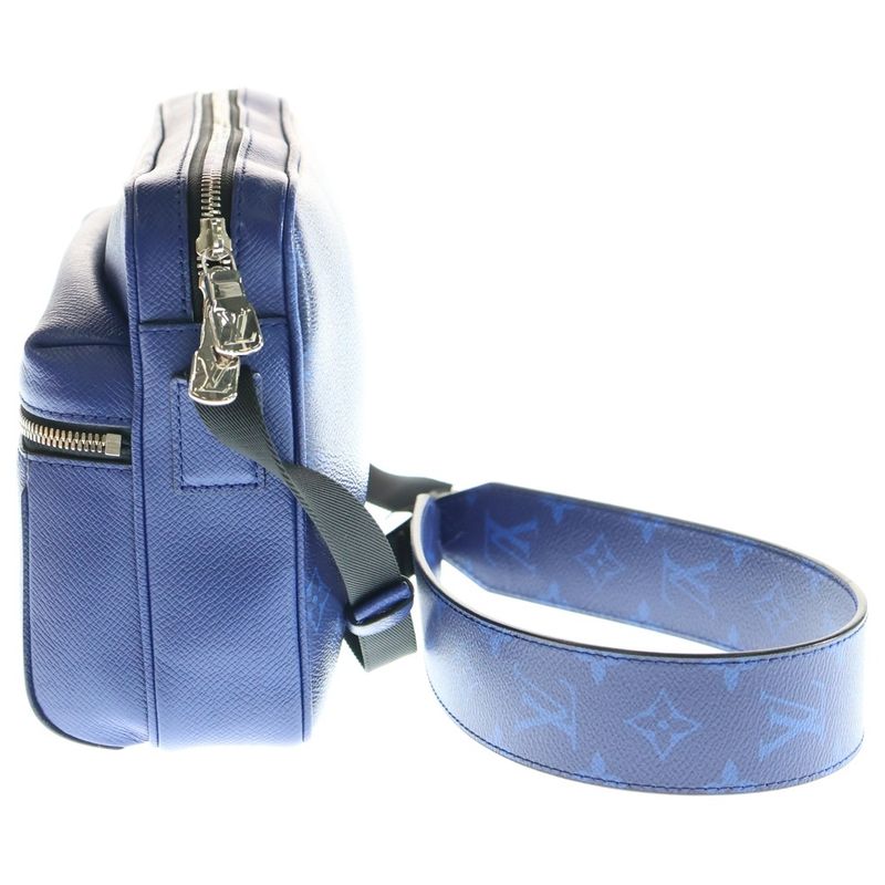 Louis Vuitton Taiga Lama Outdoor Messenger PM Shoulder Bag Cobalt Blue M30242