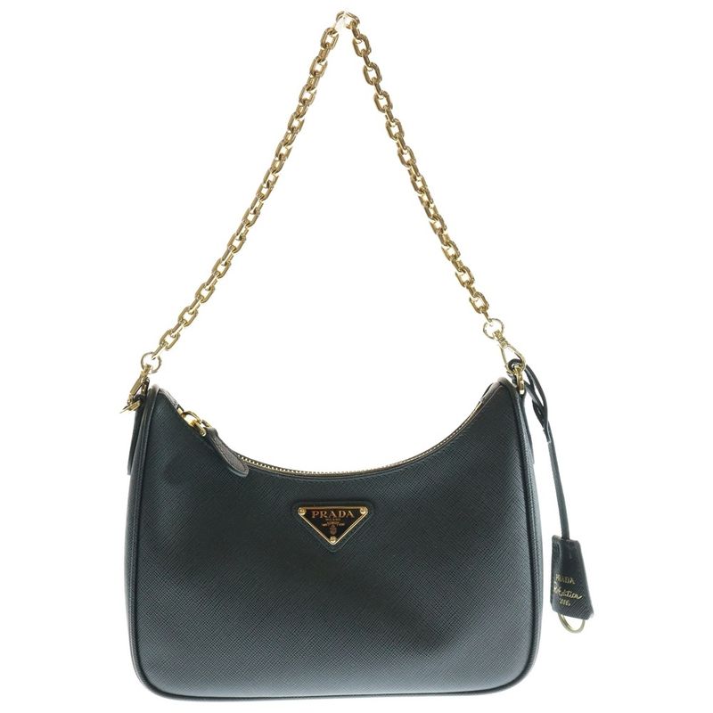 Prada Re-edition 2005 2WAY Bag Handbag Chain Bag Shoulder Bag Saffiano Black