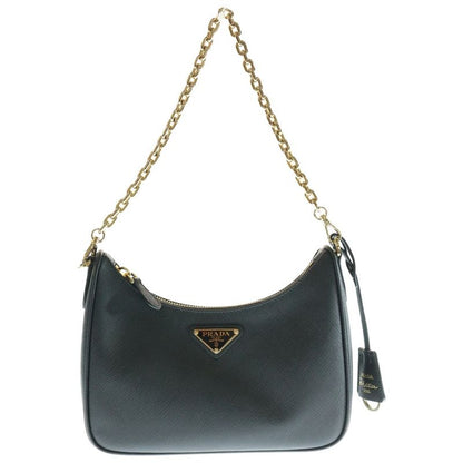 Prada Re-edition 2005 2WAY Bag Handbag Chain Bag Shoulder Bag Saffiano Black