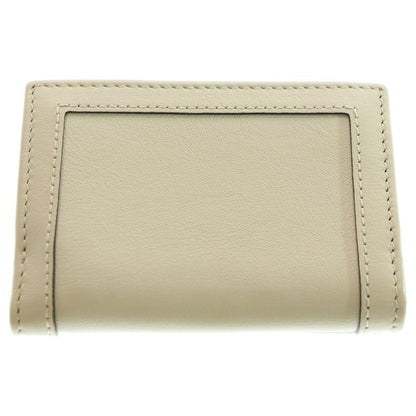 Gucci Bamboo GG Marmont Trifold Wallet Compact Wallet Coin Case White Leather