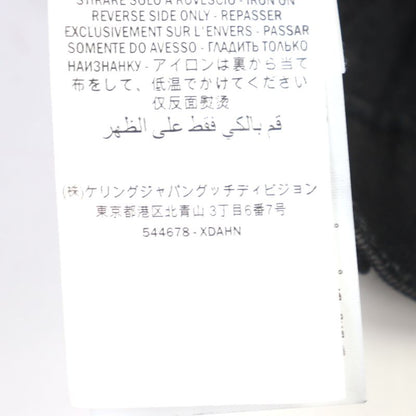 Gucci 544678 Classic Skinny Jeans With Logo Patch Denim Pants Black 30 Made In